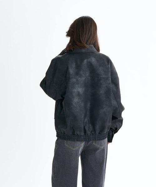 ROXY(ロキシー)の「MY BEST/ロキシーエコレザージャケット(ブルゾン・レディース・ブラウン/ブラック・SMALL/MEDIUM/LARGE)」の4枚目の写真