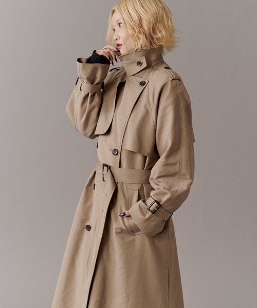 mi-企画】ロングトレンチコート（トレンチコート）｜Lui's（ルイス）の