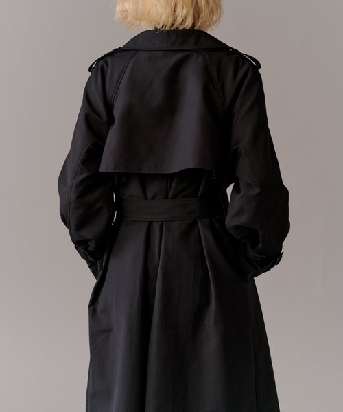 Lui's（ルイス）の「【mi-企画】ロングトレンチコート（トレンチコート・レディース・ブラック/グレー・S/M）」の12枚目の写真