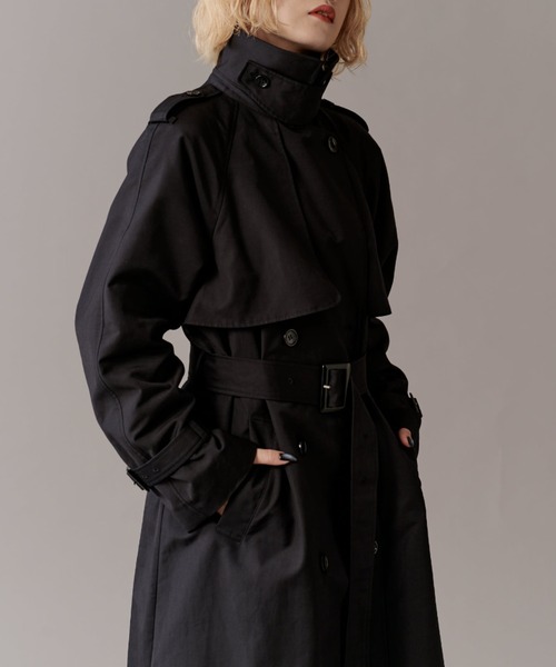 Lui's（ルイス）の「【mi-企画】ロングトレンチコート（トレンチコート・レディース・ブラック/グレー・S/M）」の18枚目の写真