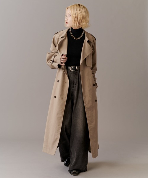 mi-企画】ロングトレンチコート（トレンチコート）｜Lui's（ルイス）の