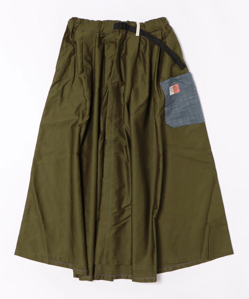 OLD BETTY'S（オールドベティーズ）の「【日本製】オールドベティーズ 【OLD BETTY’S】Volume Easy Long Skirt（スカート・レディース・ブラック/オリーブ・FREE）」の12枚目の写真
