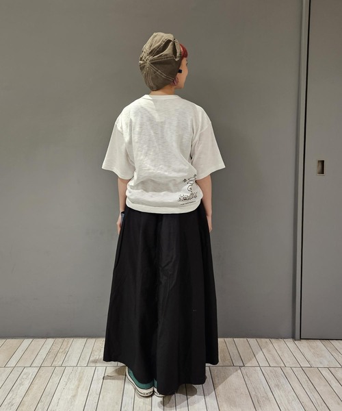OLD BETTY'S（オールドベティーズ）の「【日本製】オールドベティーズ 【OLD BETTY’S】Volume Easy Long Skirt（スカート・レディース・ブラック/オリーブ・FREE）」の14枚目の写真
