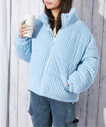 GORGE | 《太コーデュロイ×中綿》レディース ブルゾン 裾ドローコード付き 秋冬アウター(ブルゾン)