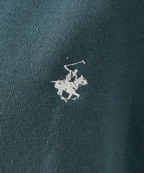 BEVERLY HILLS POLO CLUB（ビバリーヒルズポロクラブ）の「【BEVERLY HILLS POLO CLUB / ビバリーヒルズポロクラブ】ワンポイント クルー裏毛スウェット（スウェット・メンズ・ブルー/ブラック/アイボリー/グリーン・L/XL/M）」の8枚目の写真