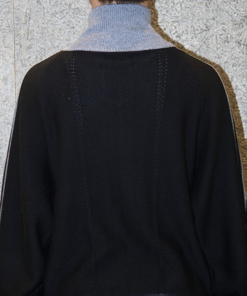 RICE NINE TEN(ライスナインテン)の「KNITTED TRACK JACKET(ニット/セーター・メンズ・ブラック・2/1)」の11枚目の写真
