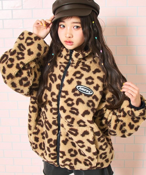 ANAP GｉRL（アナップガール）の「ANAPR＋S 撥水加工 リバーシブル ボア ブルゾン 【ユニセックス】【キッズお揃い】（ブルゾン・キッズ・ブラック/ネイビー/ベージュ・S/XS/M）」の15枚目の写真