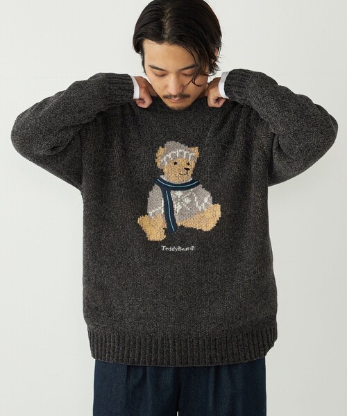SHIPS Colors:〈洗濯機可能〉TeddyBear(R) ジャカード モール ニット
