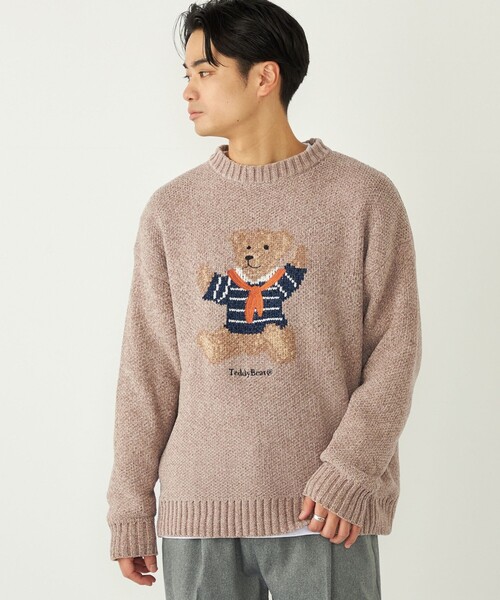 SHIPS Colors:〈洗濯機可能〉TeddyBear(R) ジャカード モール ニット