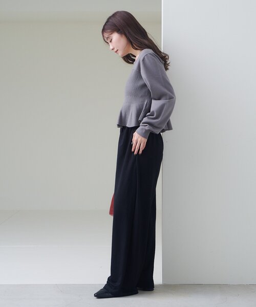 Kastane（カスタネ）の「【S.Mサイズ展開】ビスチェペプラムニット