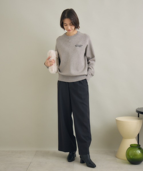 KATHARINE ROSS(キャサリンロス)の「【KATHARINE ROSS】タックセミワイドパンツ(その他パンツ・レディース・ブラック/グレー・FREE)」の5枚目の写真