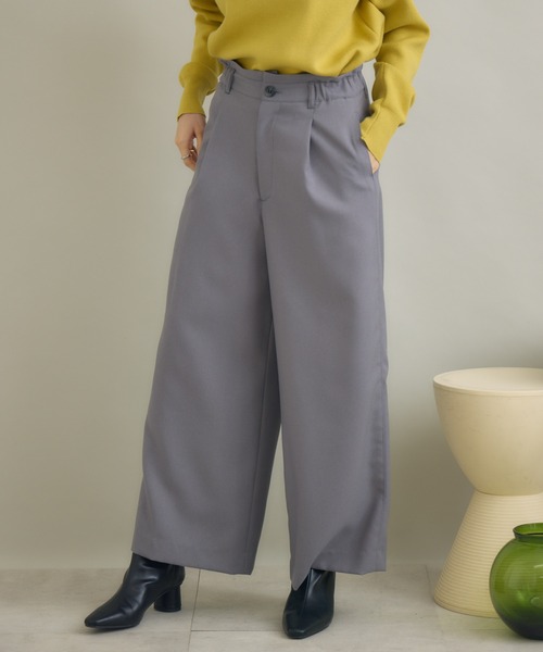 KATHARINE ROSS(キャサリンロス)の「【KATHARINE ROSS】タックセミワイドパンツ(その他パンツ・レディース・ブラック/グレー・FREE)」の17枚目の写真