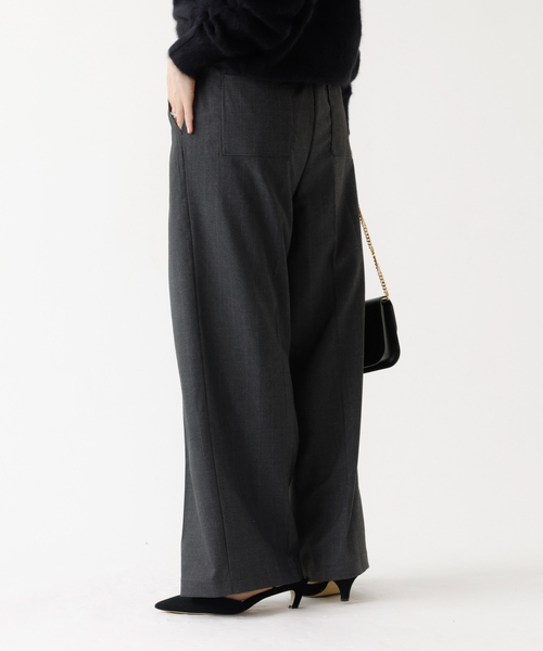 DESIGNWORKS（デザインワークス）の「スマートラメストライプレイヤードパンツ（その他パンツ・レディース・ブラック/グレー・フリー）」の11枚目の写真