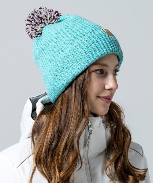 phenix(フェニックス)の「phenix(フェニックス)Mix Pompon Bright Watch Hat ミックスポンポン ブライト ニットハット(保温性/吸汗速乾)(ニットキャップ/ビーニー・レディース・ホワイト/ブラック/ベージュ/サファリグリーン/バーガンディー・ONE SIZE)」の22枚目の写真
