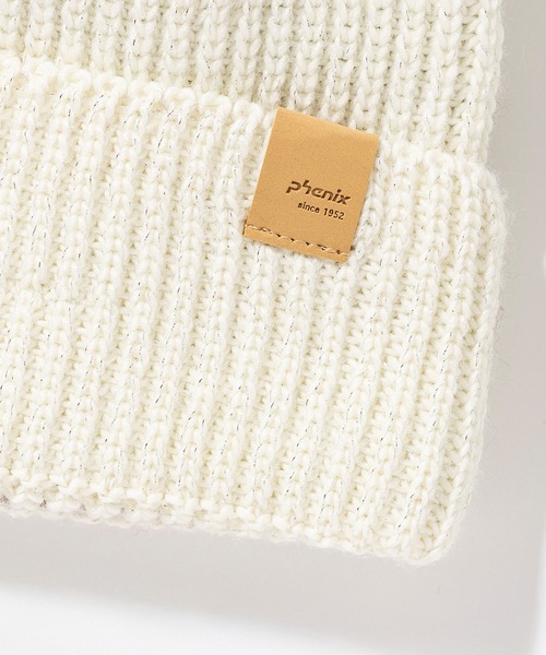 phenix(フェニックス)の「phenix(フェニックス)Mix Pompon Bright Watch Hat ミックスポンポン ブライト ニットハット(保温性/吸汗速乾)(ニットキャップ/ビーニー・レディース・ホワイト/ブラック/ベージュ/サファリグリーン/バーガンディー・ONE SIZE)」の21枚目の写真