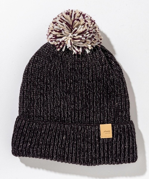 phenix(フェニックス)の「phenix(フェニックス)Mix Pompon Bright Watch Hat ミックスポンポン ブライト ニットハット(保温性/吸汗速乾)(ニットキャップ/ビーニー・レディース・ホワイト/ブラック/ベージュ/サファリグリーン/バーガンディー・ONE SIZE)」の12枚目の写真