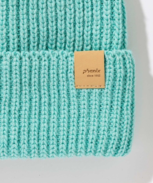 phenix(フェニックス)の「phenix(フェニックス)Mix Pompon Bright Watch Hat ミックスポンポン ブライト ニットハット(保温性/吸汗速乾)(ニットキャップ/ビーニー・レディース・ホワイト/ブラック/ベージュ/サファリグリーン/バーガンディー・ONE SIZE)」の8枚目の写真