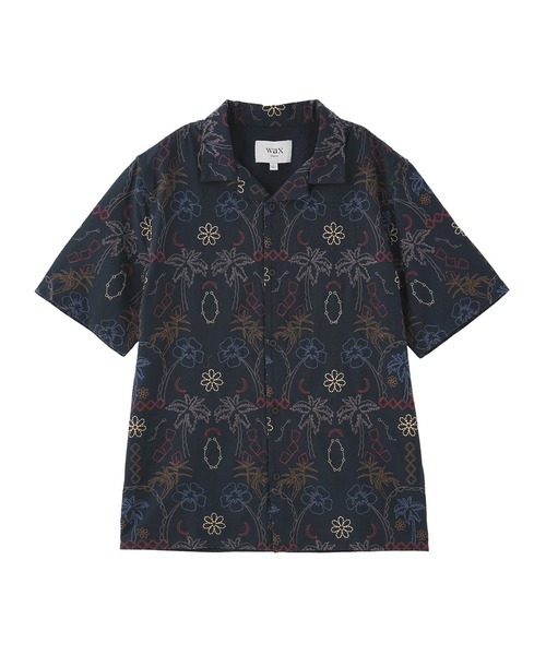 styles(スタイルス)の「WAX LONDON DIDCOT SS SHIRT HAWAIIAN SS25-SSS-DID-BOI-NVY(シャツ/ブラウス・メンズ・ネイビー・M/L)」の1枚目の写真