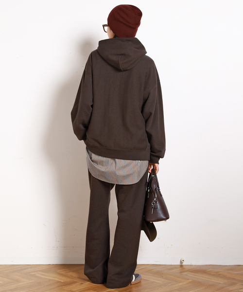 AMERICANA(アメリカーナ)の「【AMERICANA/アメリカーナ】別注UNIVERSITY AME SWEAT PANTS(スウェットパンツ・レディース・ブラウン・36/38)」の6枚目の写真