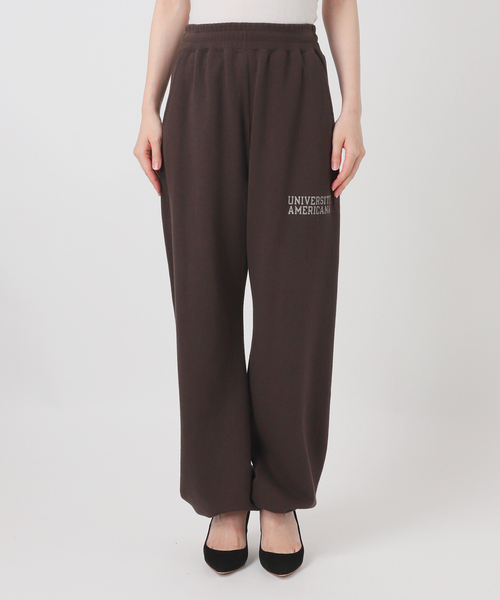 AMERICANA(アメリカーナ)の「【AMERICANA/アメリカーナ】別注UNIVERSITY AME SWEAT PANTS(スウェットパンツ・レディース・ブラウン・36/38)」の18枚目の写真