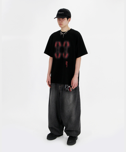 CRIGUN(クリガン)の「エフェクトグラフィックス セミオーバーフィット 半袖Tシャツ ブラック(Tシャツ/カットソー・レディース・ブラック・XX-LARGE/SMALL/MEDIUM/LARGE/X-LARGE)」の4枚目の写真