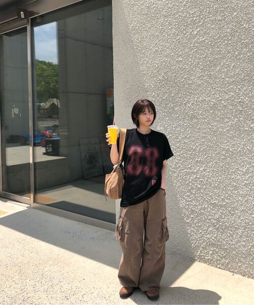 CRIGUN(クリガン)の「エフェクトグラフィックス セミオーバーフィット 半袖Tシャツ ブラック(Tシャツ/カットソー・レディース・ブラック・XX-LARGE/SMALL/MEDIUM/LARGE/X-LARGE)」の7枚目の写真