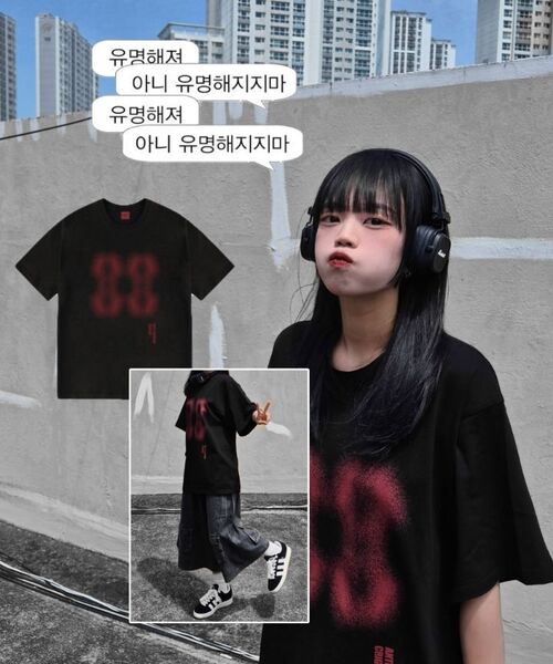 CRIGUN(クリガン)の「エフェクトグラフィックス セミオーバーフィット 半袖Tシャツ ブラック(Tシャツ/カットソー・レディース・ブラック・XX-LARGE/SMALL/MEDIUM/LARGE/X-LARGE)」の8枚目の写真