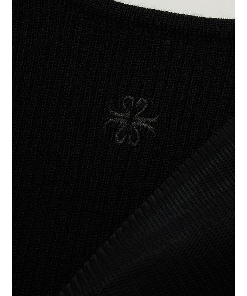 SORIN(ソリン )の「Tulle Panel Hem Top/チュールパネルヘムトップ(Tシャツ/カットソー・レディース・オフホワイト/ブラック/カーキ・38)」の13枚目の写真