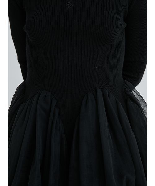 SORIN(ソリン )の「Tulle Panel Hem Top/チュールパネルヘムトップ(Tシャツ/カットソー・レディース・オフホワイト/ブラック/カーキ・38)」の19枚目の写真