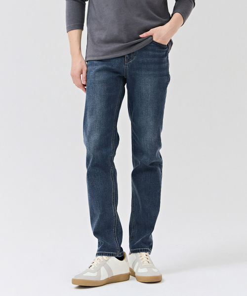 CHASECULT(チェイスカルト)の「男性インバンディングテーパードデニムパンツ-DERK2312B04(デニムパンツ・メンズ・ネイビー・76/82/86/70)」の1枚目の写真
