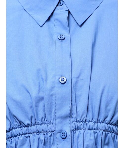 EMODA（エモダ）の「サイドリボンストリングシャツ（シャツ/ブラウス・レディース・ブルー/グレー/ホワイト・FREE）」の9枚目の写真