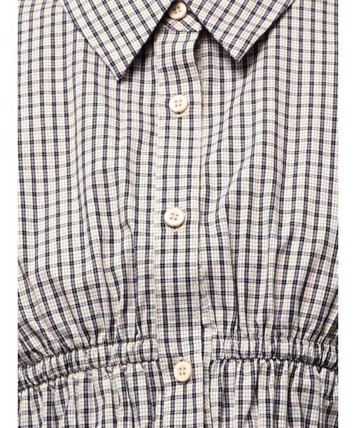 EMODA（エモダ）の「サイドリボンストリングシャツ（シャツ/ブラウス・レディース・ブルー/グレー/ホワイト・FREE）」の8枚目の写真