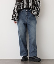 .WORKS（ドットワークス）の「.works　裏シャギーデニムワイドパンツ（デニムパンツ）」