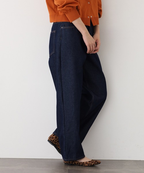 .WORKS(ドットワークス)の「.works 裏シャギーデニムワイドパンツ(デニムパンツ・レディース・ブルー/ネイビー・S-Long/M-Long/L-Long/S-Short/M-Short/L-Short)」の5枚目の写真