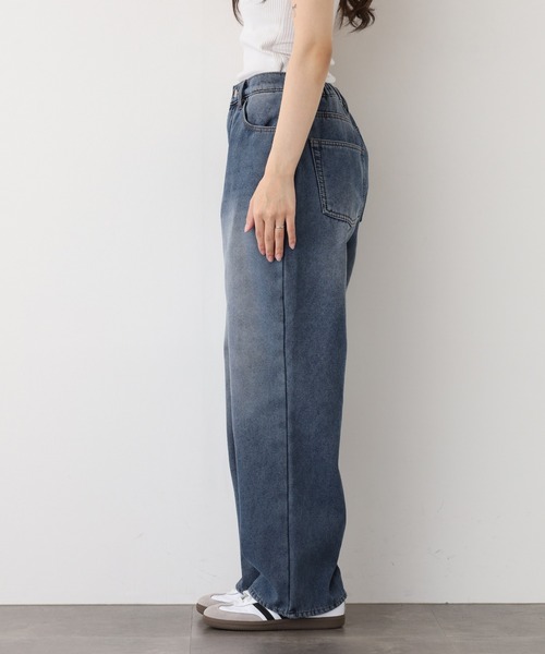 .WORKS(ドットワークス)の「.works 裏シャギーデニムワイドパンツ(デニムパンツ・レディース・ブルー/ネイビー・S-Long/M-Long/L-Long/S-Short/M-Short/L-Short)」の20枚目の写真