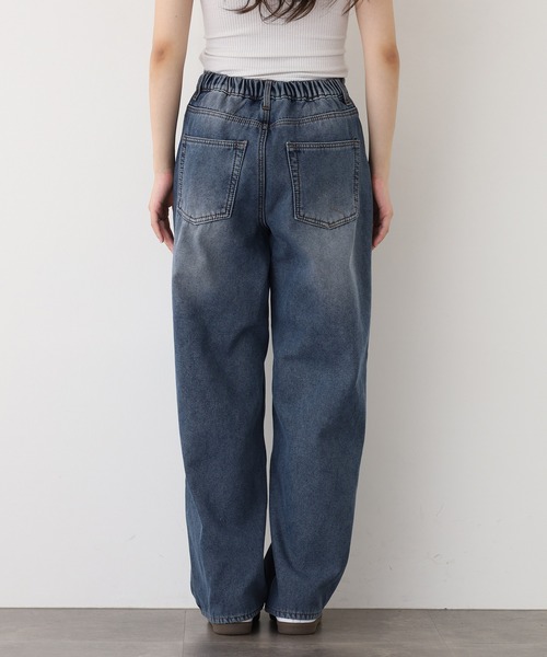 .WORKS(ドットワークス)の「.works 裏シャギーデニムワイドパンツ(デニムパンツ・レディース・ブルー/ネイビー・S-Long/M-Long/L-Long/S-Short/M-Short/L-Short)」の21枚目の写真