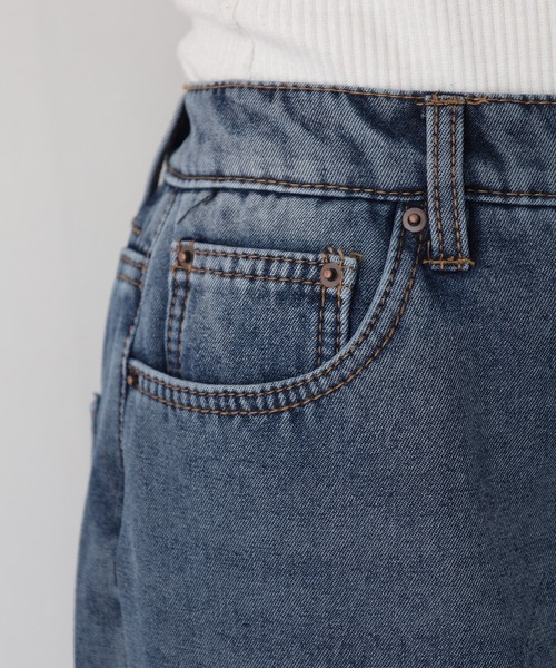 .WORKS(ドットワークス)の「.works 裏シャギーデニムワイドパンツ(デニムパンツ・レディース・ブルー/ネイビー・S-Long/M-Long/L-Long/S-Short/M-Short/L-Short)」の22枚目の写真