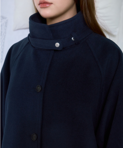 ROSEFRANTZ（ロゼフランツ）の「Half-neck Overfit Long Coat [Navy]（チェスターコート・レディース・ネイビー・OS）」の6枚目の写真