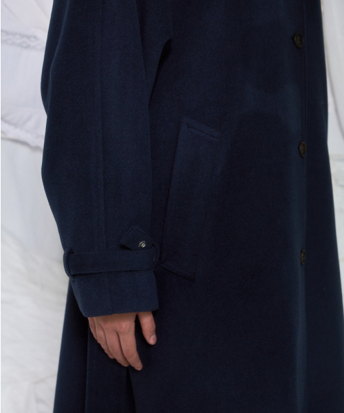 ROSEFRANTZ（ロゼフランツ）の「Half-neck Overfit Long Coat [Navy]（チェスターコート・レディース・ネイビー・OS）」の7枚目の写真