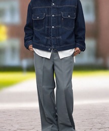 Burner（バーナー）の「【GROOVY STORE】ワイドイージーパンツ スラックス セットアップ対応（スラックス）」