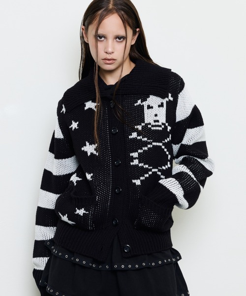 セール】EV SKELETON KNIT CARDIGAN（カーディガン/ボレロ