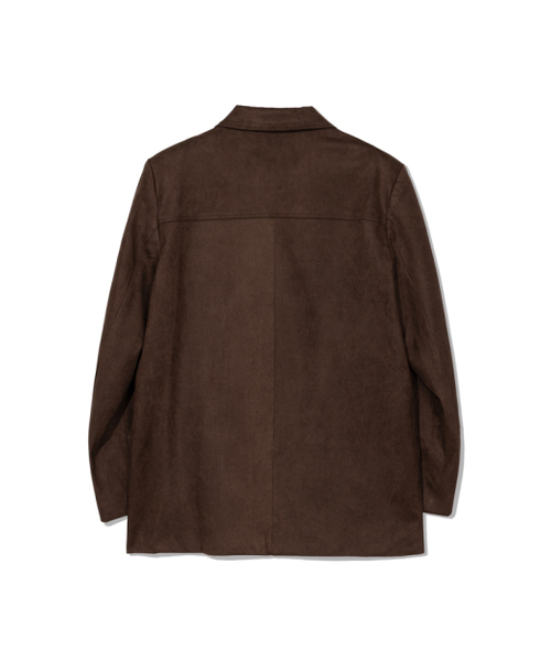 MOAA(モア)の「Classic 2 button Suede Blazer (Cocoa leather)(テーラードジャケット・レディース・その他・SMALL/MEDIUM)」の3枚目の写真