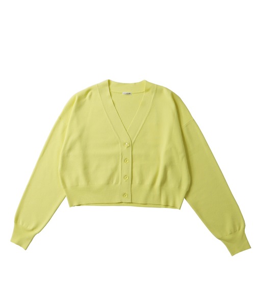 DRESSLAVE（ドレスレイブ）の「playful color short cardigan(プレイフルカラーショート丈カーディガン)（Tシャツ/カットソー・レディース・オレンジ/イエロー/ラベンダー・38）」の3枚目の写真