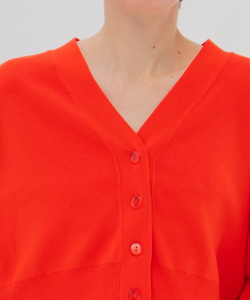 DRESSLAVE（ドレスレイブ）の「playful color short cardigan(プレイフルカラーショート丈カーディガン)（Tシャツ/カットソー・レディース・オレンジ/イエロー/ラベンダー・38）」の5枚目の写真