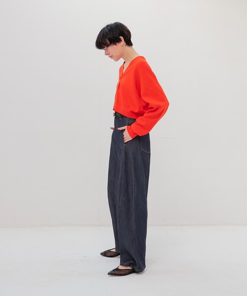 DRESSLAVE（ドレスレイブ）の「playful color short cardigan(プレイフルカラーショート丈カーディガン)（Tシャツ/カットソー・レディース・オレンジ/イエロー/ラベンダー・38）」の8枚目の写真