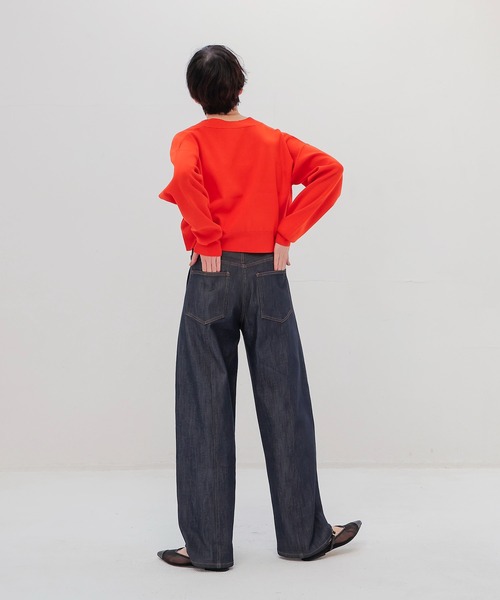 DRESSLAVE（ドレスレイブ）の「playful color short cardigan(プレイフルカラーショート丈カーディガン)（Tシャツ/カットソー・レディース・オレンジ/イエロー/ラベンダー・38）」の9枚目の写真