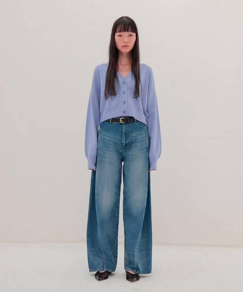 DRESSLAVE（ドレスレイブ）の「playful color short cardigan(プレイフルカラーショート丈カーディガン)（Tシャツ/カットソー・レディース・オレンジ/イエロー/ラベンダー・38）」の13枚目の写真