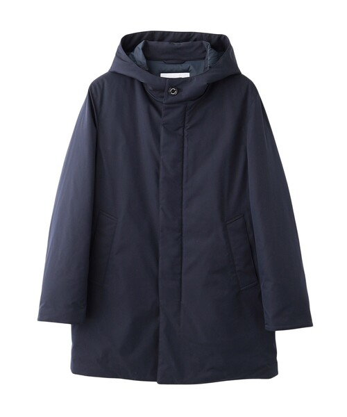 MACKINTOSH PHILOSOPHY(マッキントッシュ フィロソフィー)の「高密度ストレッチツイル/ダウン WELLINGTON HOOD short(ウェリントンフードショート)(ダウンジャケット/コート・メンズ・グレー系その他/ダークネイビー・40/38)」の2枚目の写真