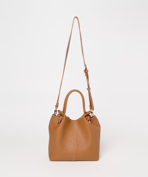 EMMEL REFINES(エメルリファインズ)の「<EMMEL REFINES>EM チューブハンドル ソフト 2WAY バッグ(トートバッグ・レディース・シルバー/ブラック/ブラウン/イエロー・FREE)」の5枚目の写真