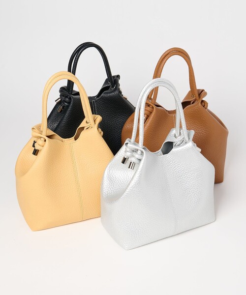 EMMEL REFINES＞EM チューブハンドル ソフト 2WAY バッグ（トート